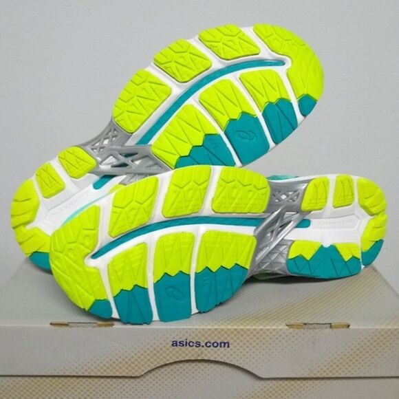 NEW Asics GEL Kayano 23 Womens 6.5 US Medium 37.5 EUR T696N Bright Teal Lime - Picture 7 of 7